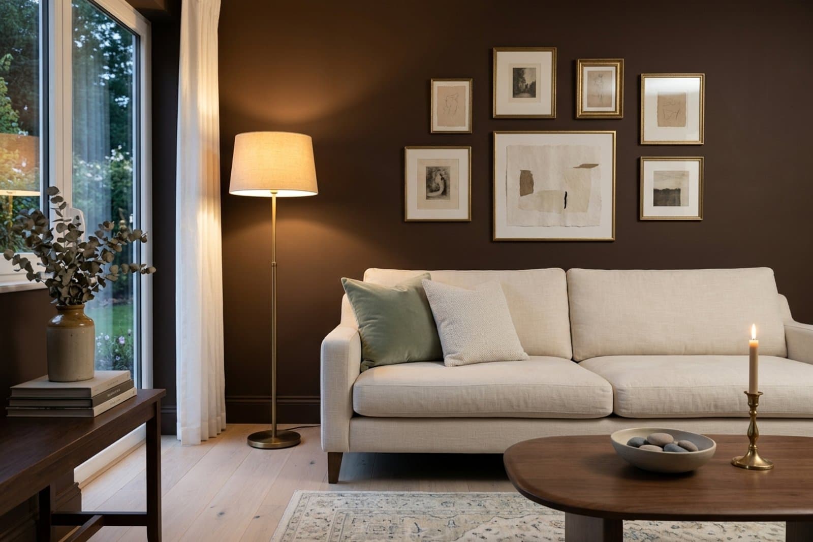 Chocolate Brown Paint Colors: 8 Living Room Picks