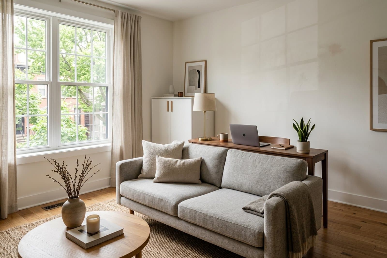 Small Living Room Work Zone Ideas (5 Setups That Disappear)
